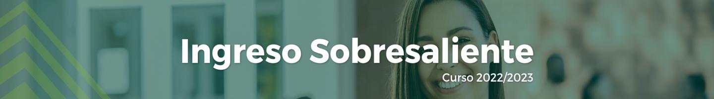 Ingreso sobresaliente 2023 notas